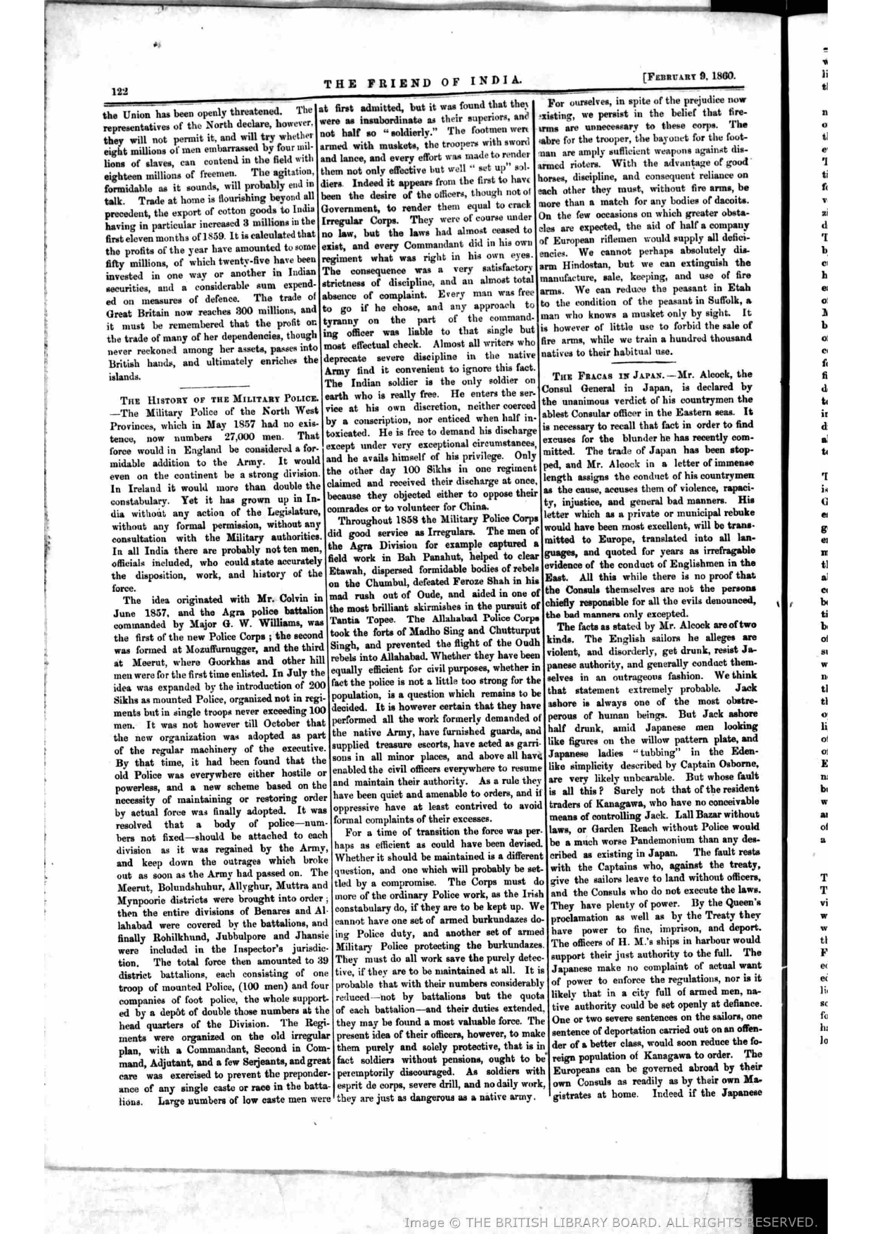 About Firuz Shah Reported by Friend of India and Statesman in February 9,1860