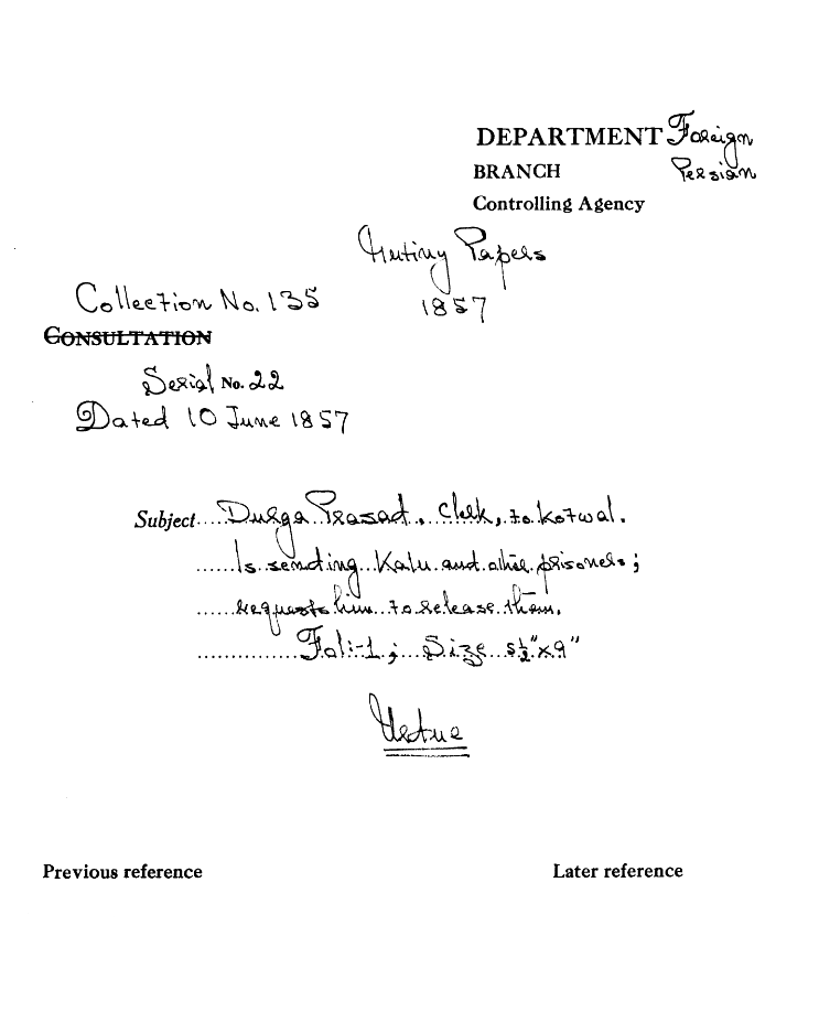 Durga Prasad Clerk to Kotwal is Sending Kalu and Other Personal Request him to Release them