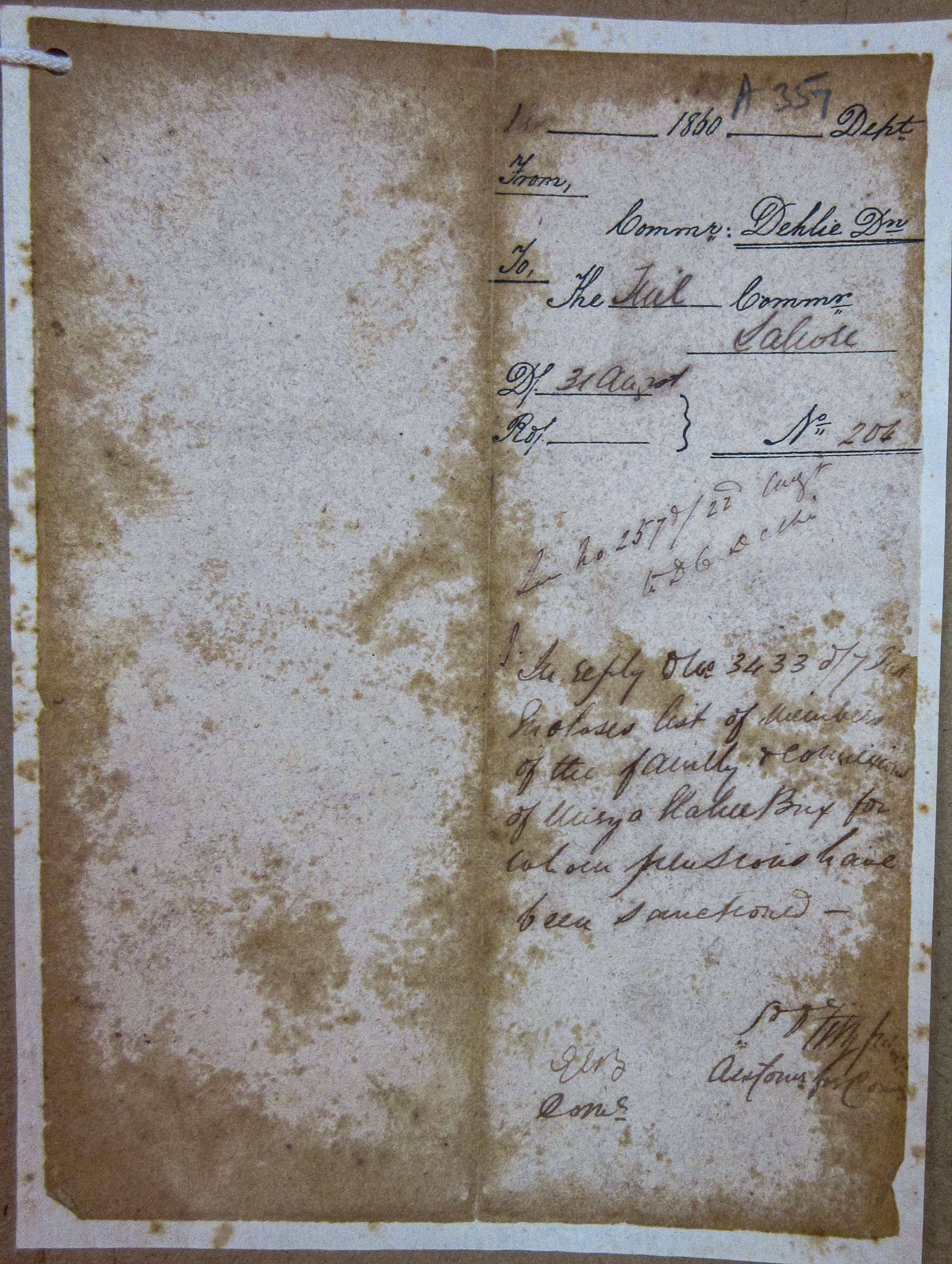 List of Members of Ex-Royal Family of Delhi to Grant the Pension Through Mirza Ilahi Bakhsh, File No. 02.