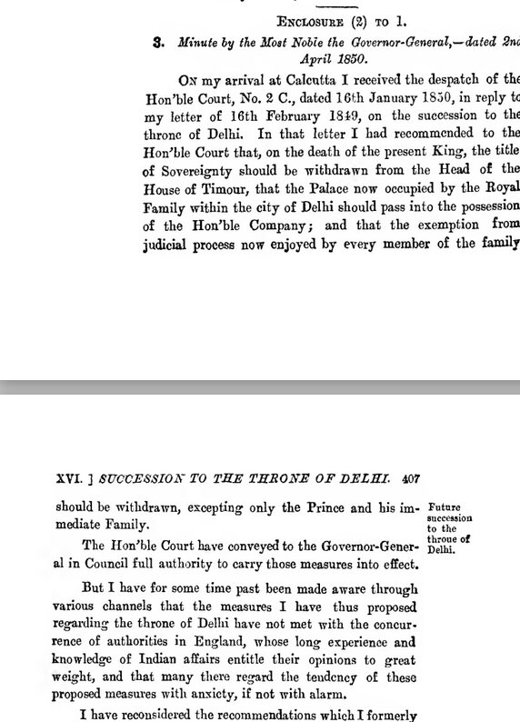 Minute by the Most Noble the Governor-General,—dated 2nd April 1850. 2nd , April 1850