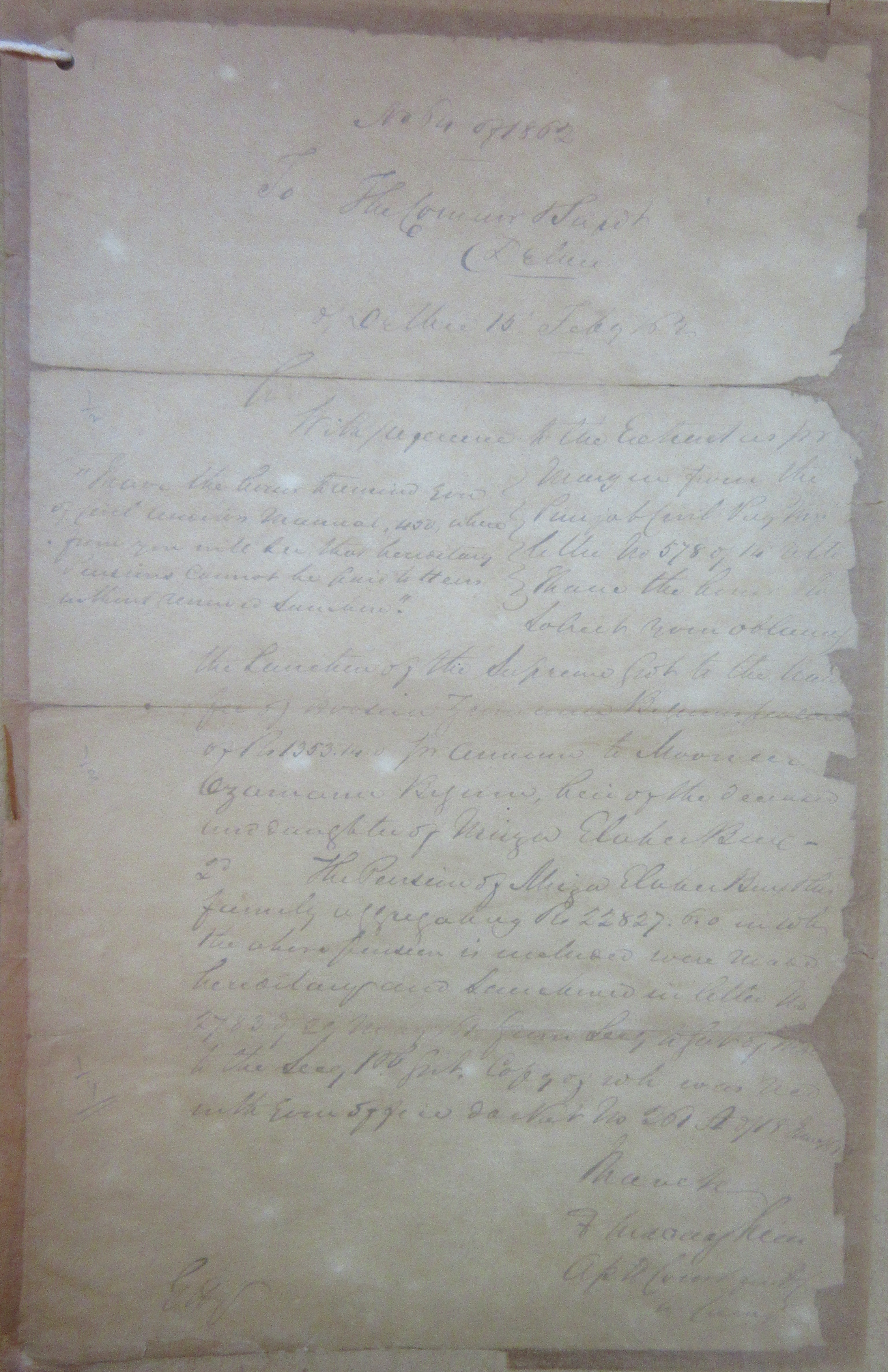 Mirza Ilahi Bakhsh Family Accounts Statement, File No. 05