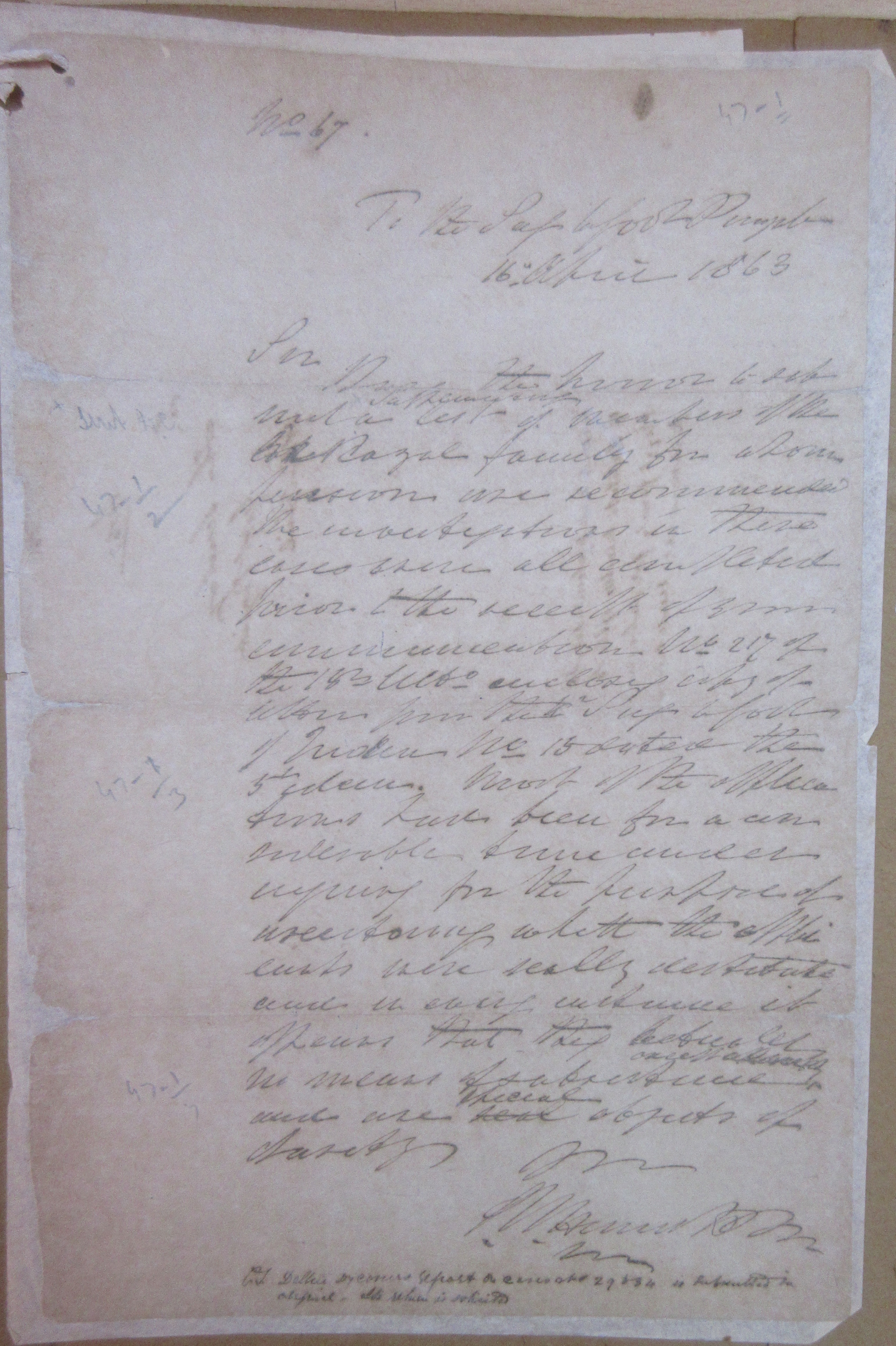 The British Supreme Government is Not Prepared to Pass Anymore Pensions to the Destitute Members of Imperial Family Of Hindustan File No. 13