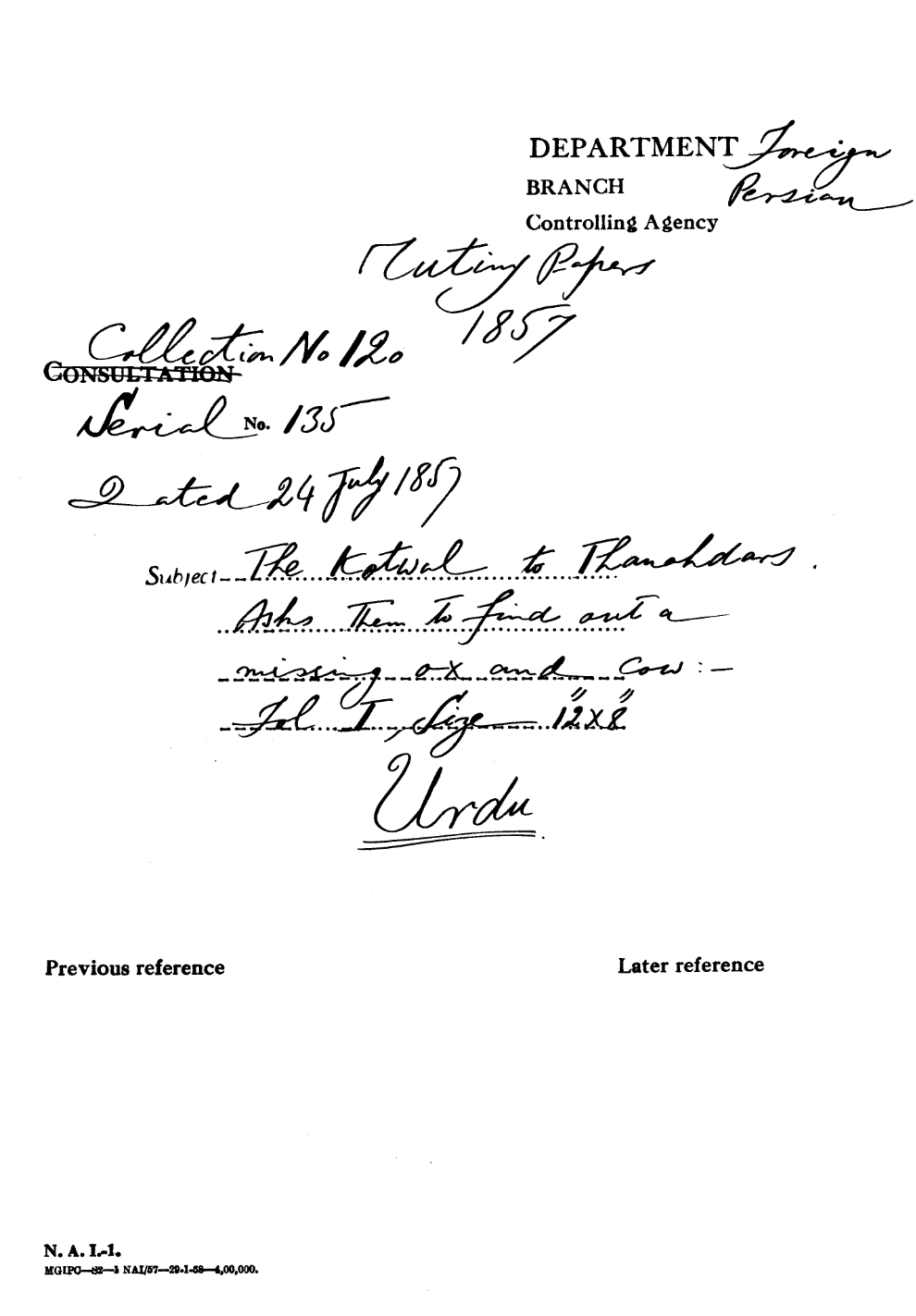 The Kotwal to Thanders asks them to Find Oujt a Mising Ox and Cow