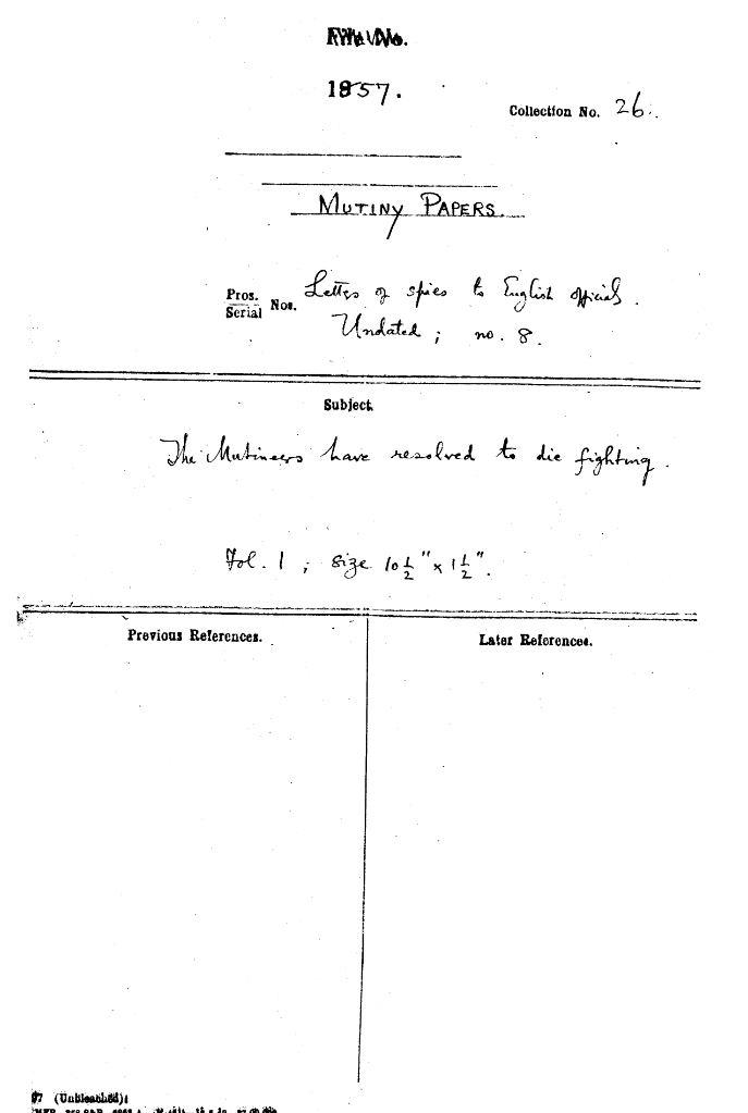 The Mutineers Have Resolved to Die Fighting.