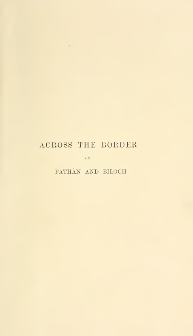 Across the Border or Pathan and Biloch