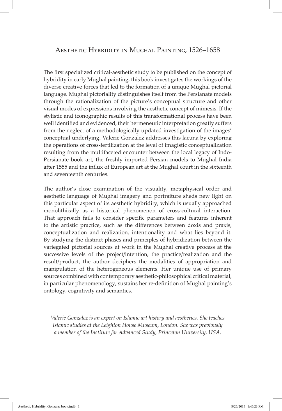 Aesthetic Hybridity in Mughal Painting