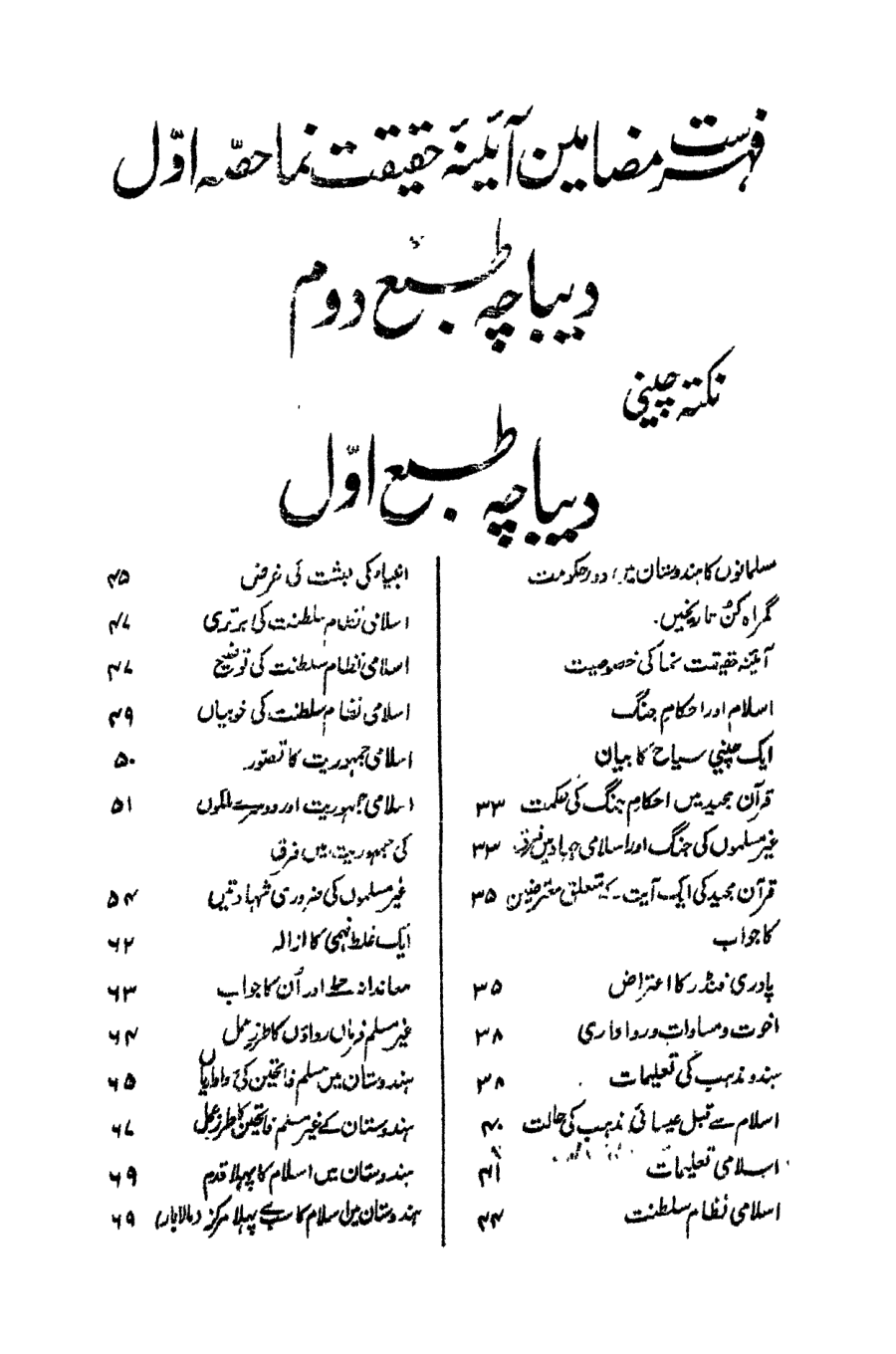 Aina Haqiqat Numa - Akber Shah Najeeb Abadi