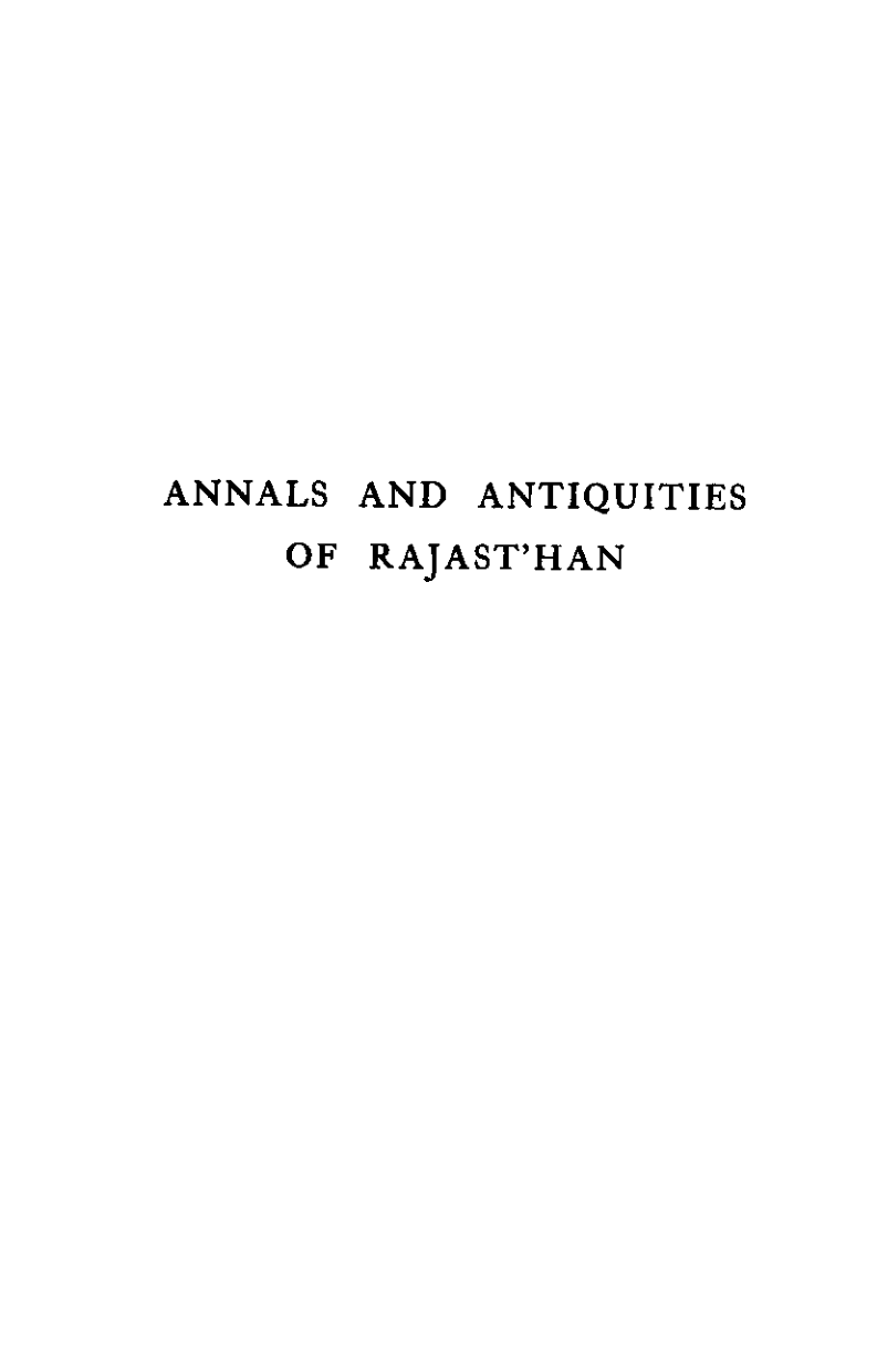 Annals and Antiquities Of Rajasthan II