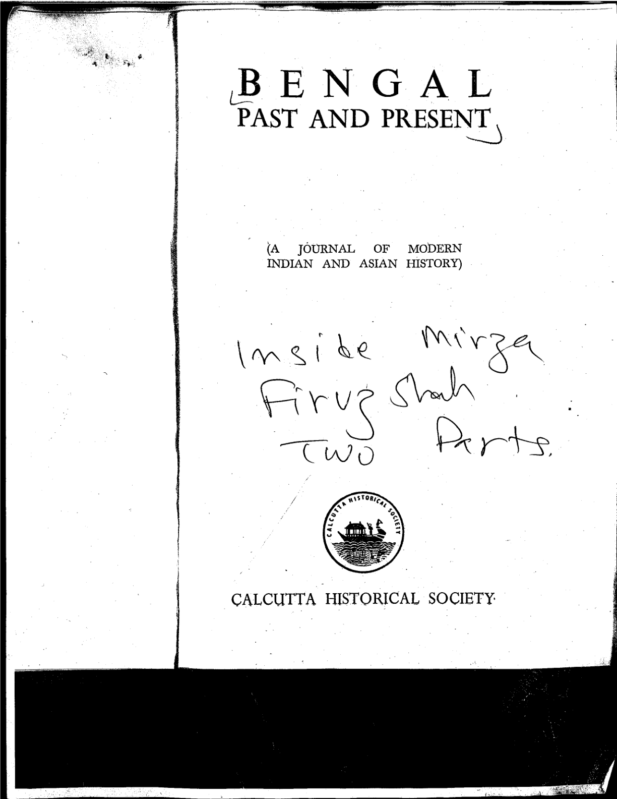 Bengal Past and Present