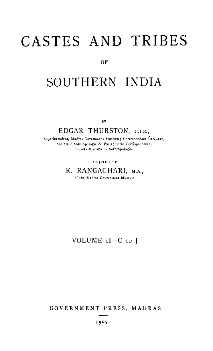 Castes and Tribes of Southern India 2