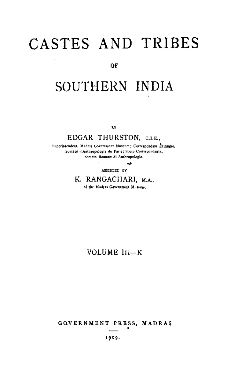 Castes And Tribes Of Southern India 3