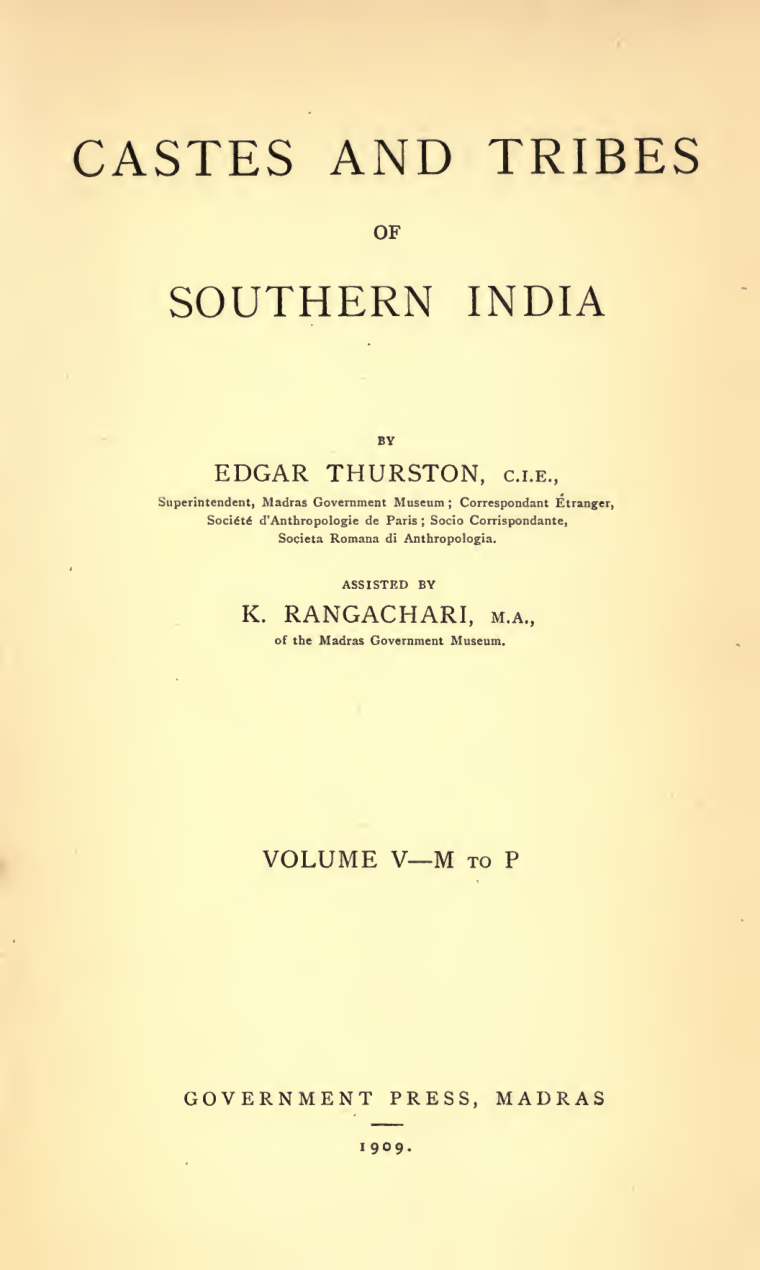 Castes and Tribes of Southern India 5