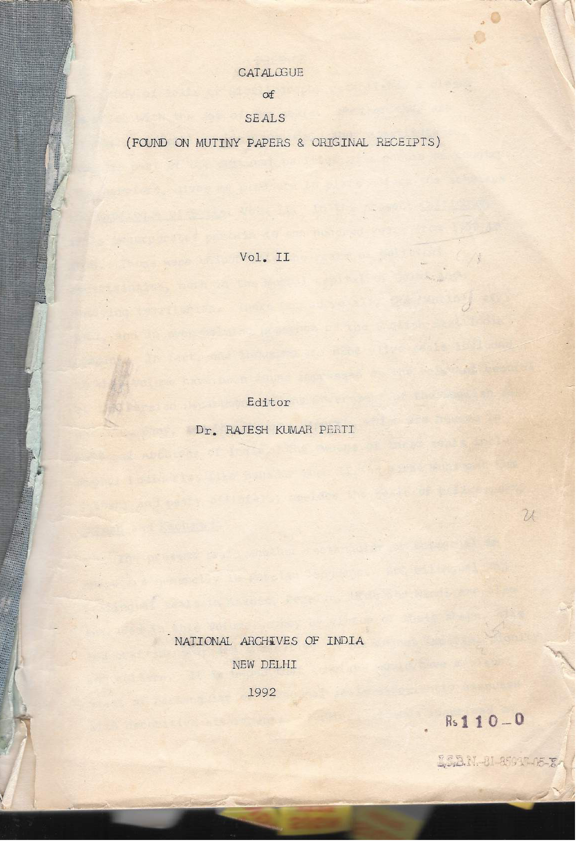 catalogue of Seals II