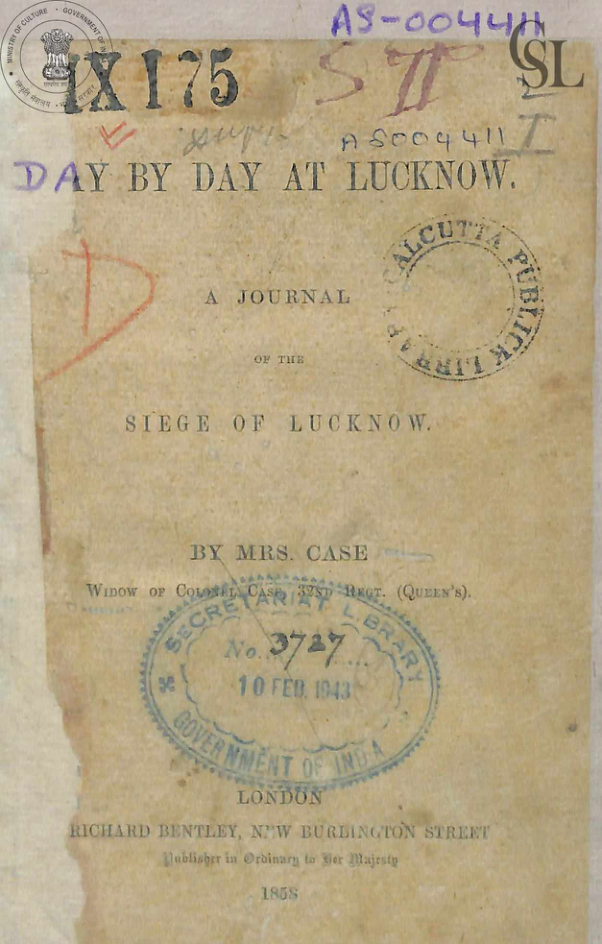 Day By Day At Lucknow: A Journal Of The Siege Of Lucknow