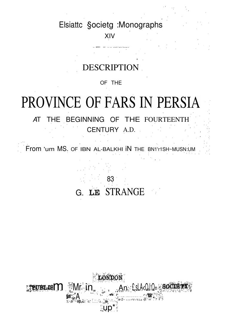 Description For Province Of Fars