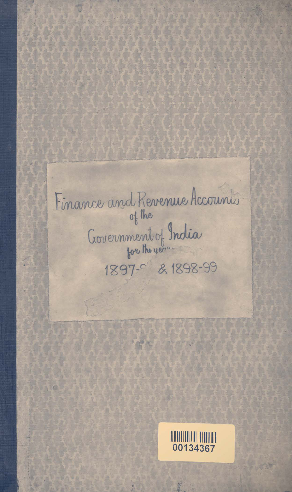 Finance and Revenue Accounts of the Government of India