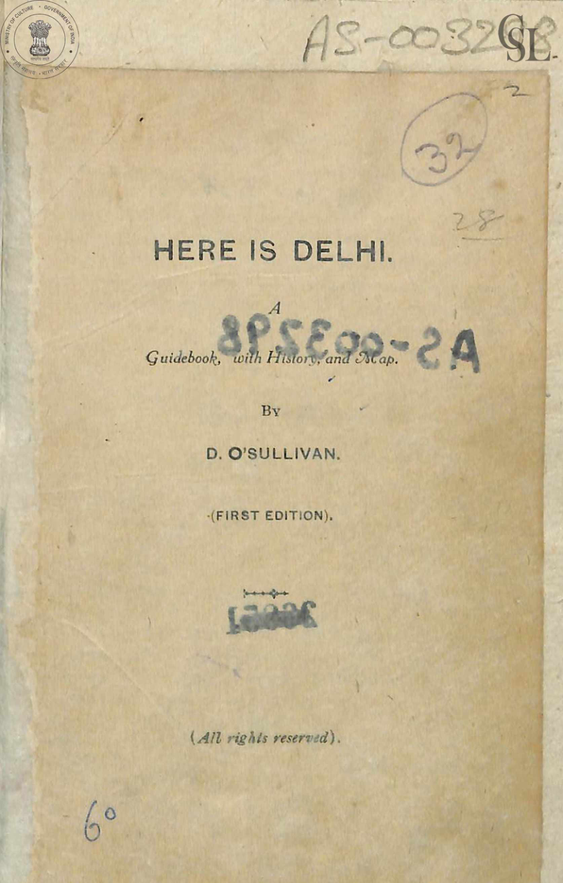 Here is Delhi: A Guidebook, with History and Map