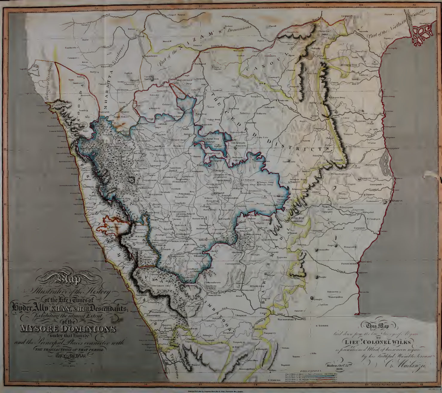 HISTORICAL SKETCHES OF THE SOUTH OF INDIA Vol I