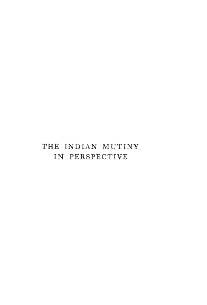 Indian Mutiny In Perspective