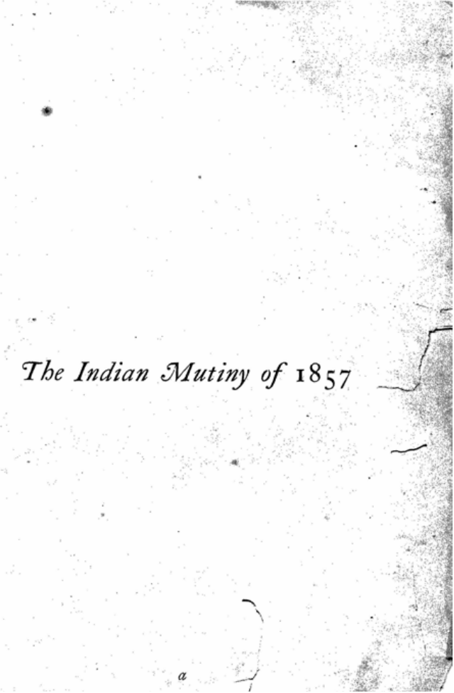 Indian Mutiny of 1857