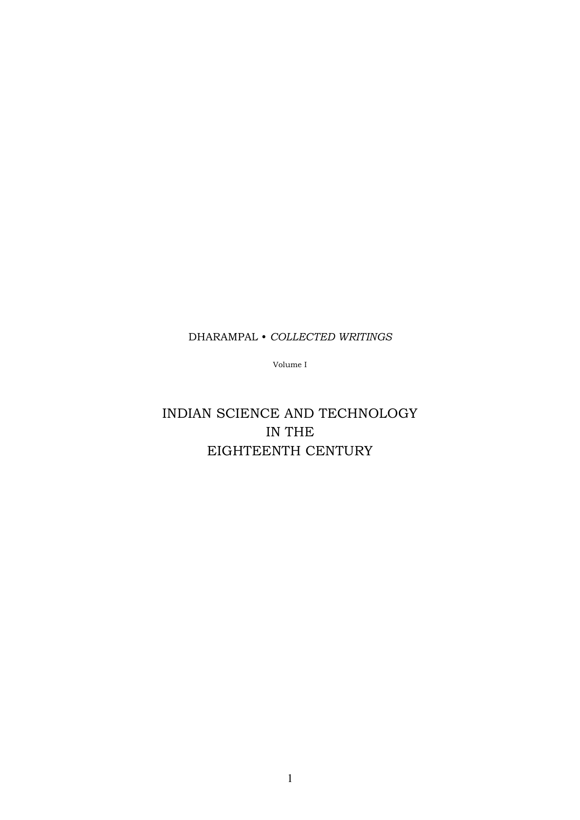 Indian Science And Technology In The Eighteenth Century