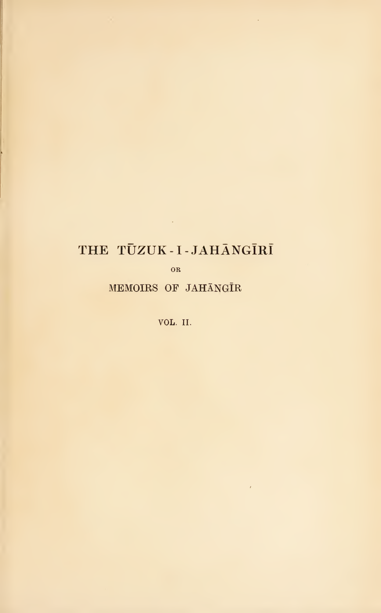 Memoirs of Jahangir Vol.2