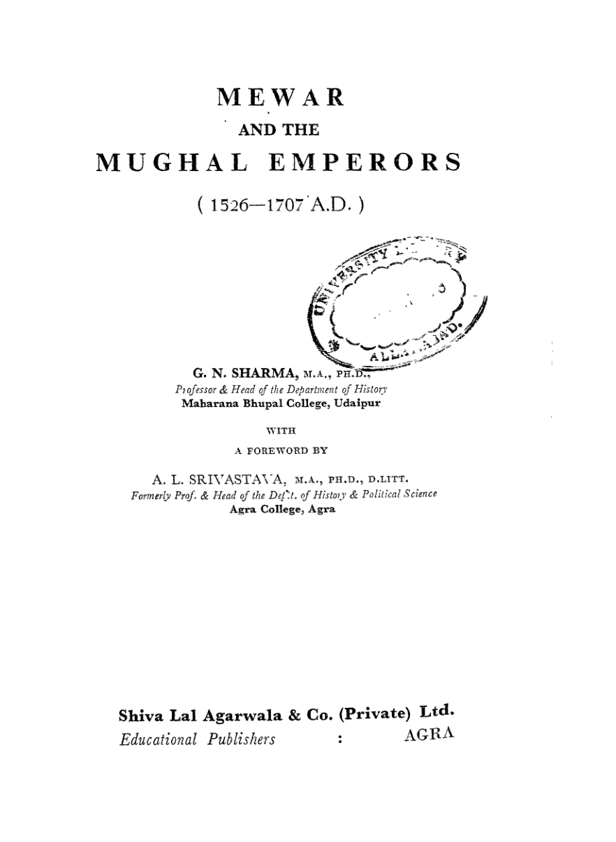 Mewar And The Mughal Emperors