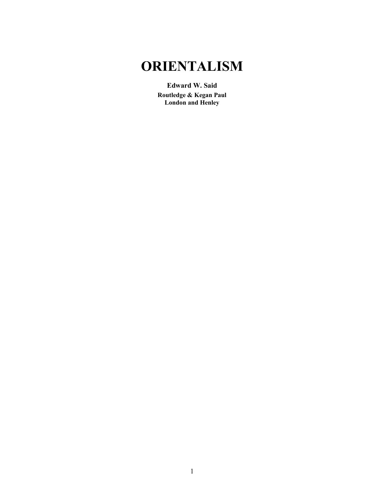 Orientalism