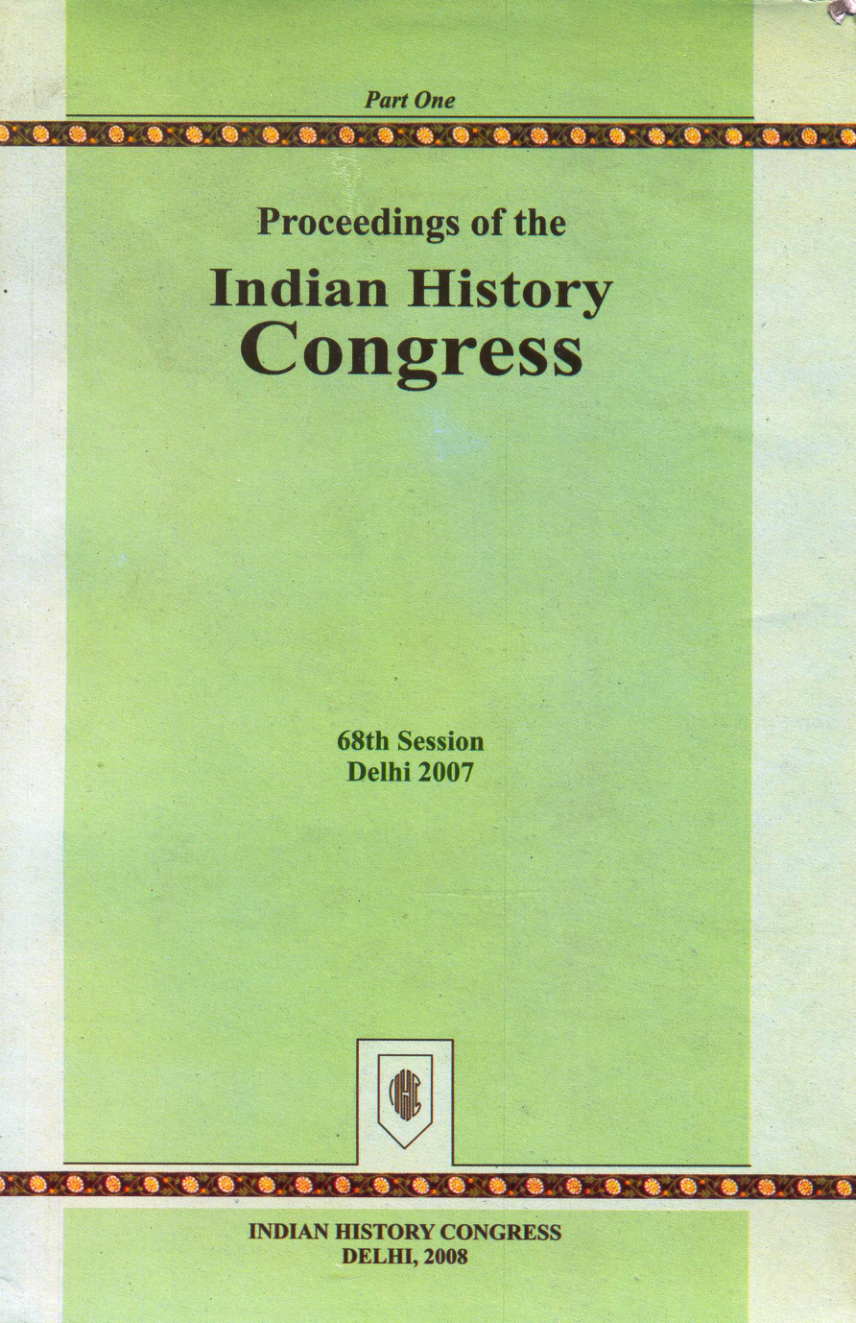 Proceeding of the Indian history Congress