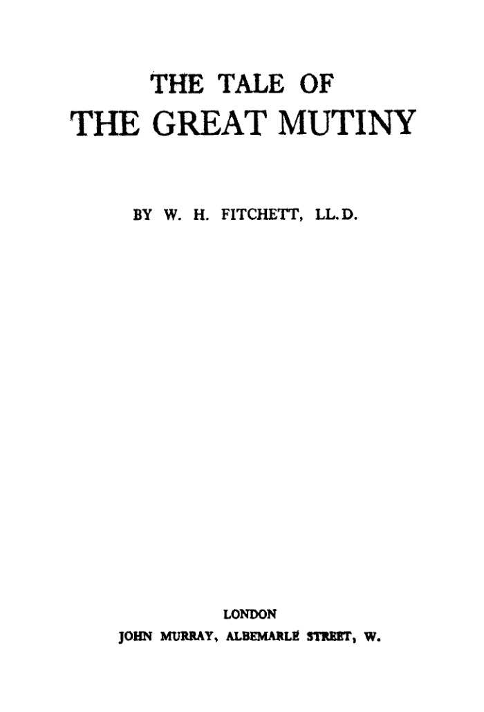 Tales Of The Great Mutiny
