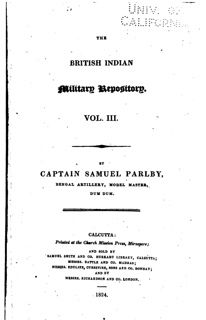 The British Indian Military Repository