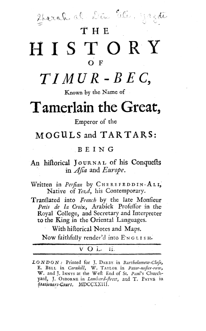 The History of Timur Bec