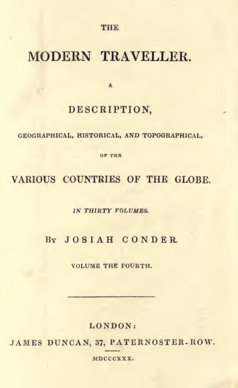 The Modern Traveller - Arabia