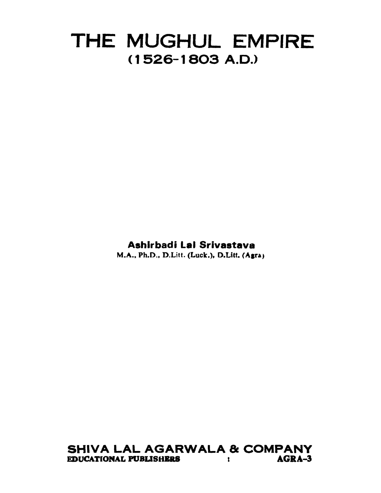 The Mughal Empire 1526-1803