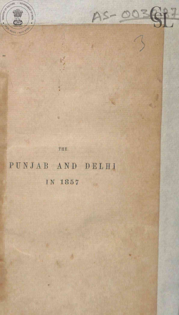 The Punjab And Delhi In 1857, Vol.2
