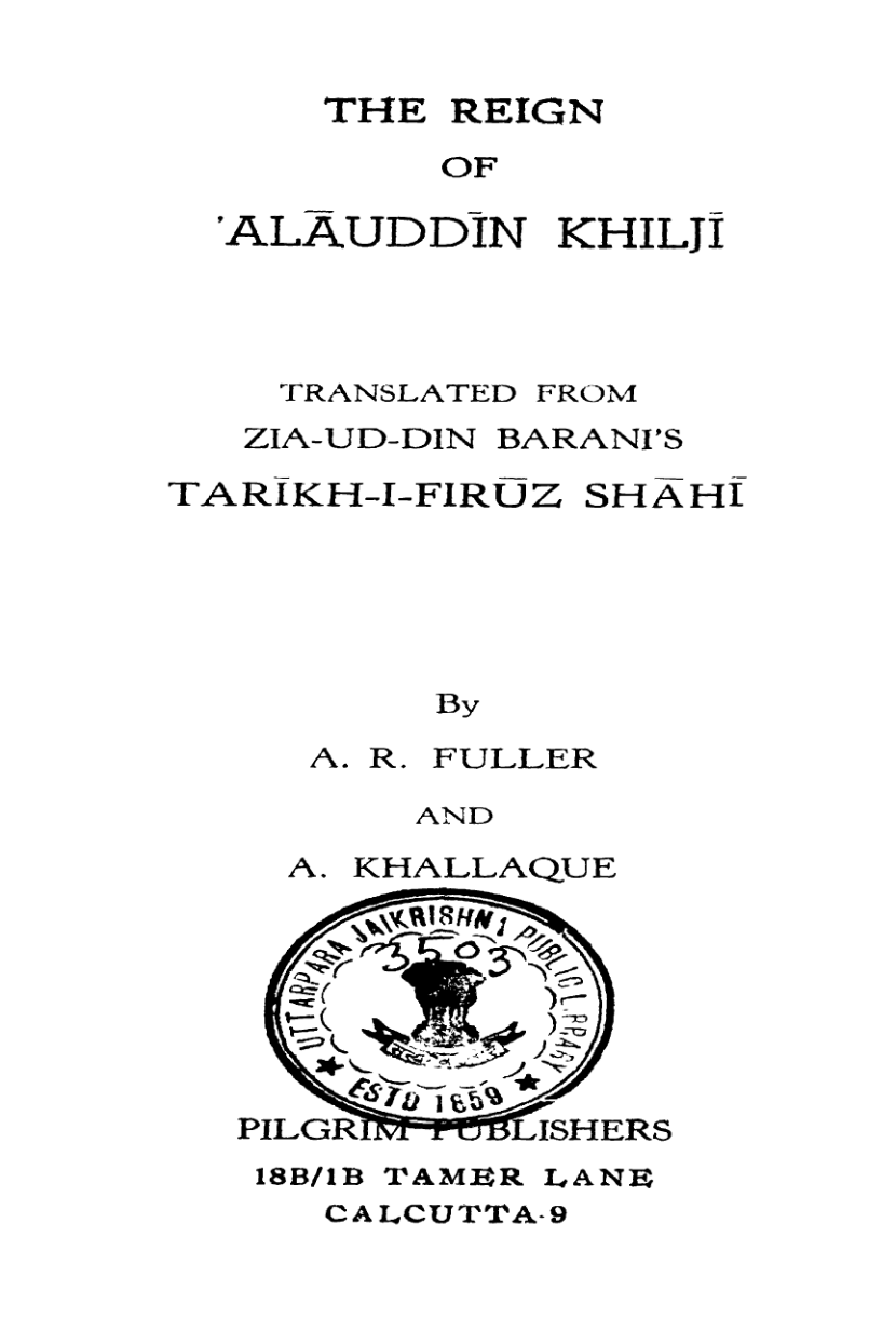 The Reign of Alauddin Khilji