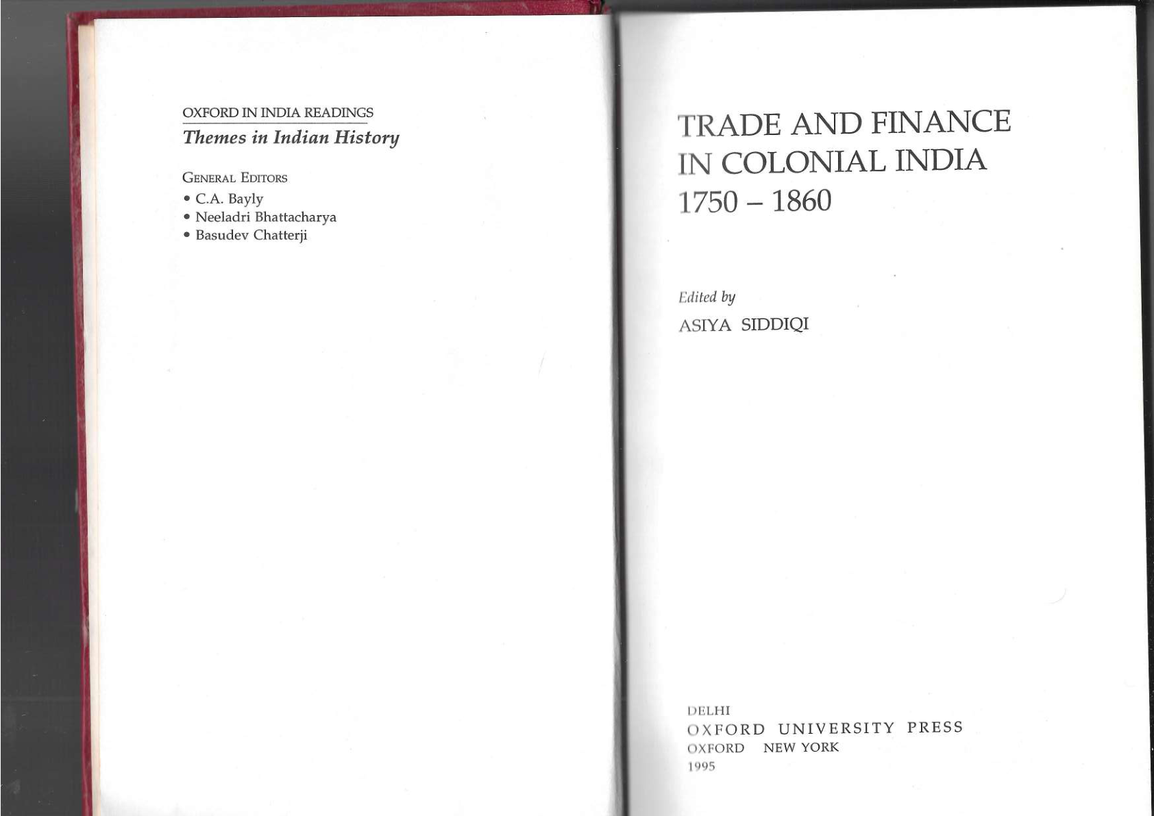 Trade & Finance: Colonical India
