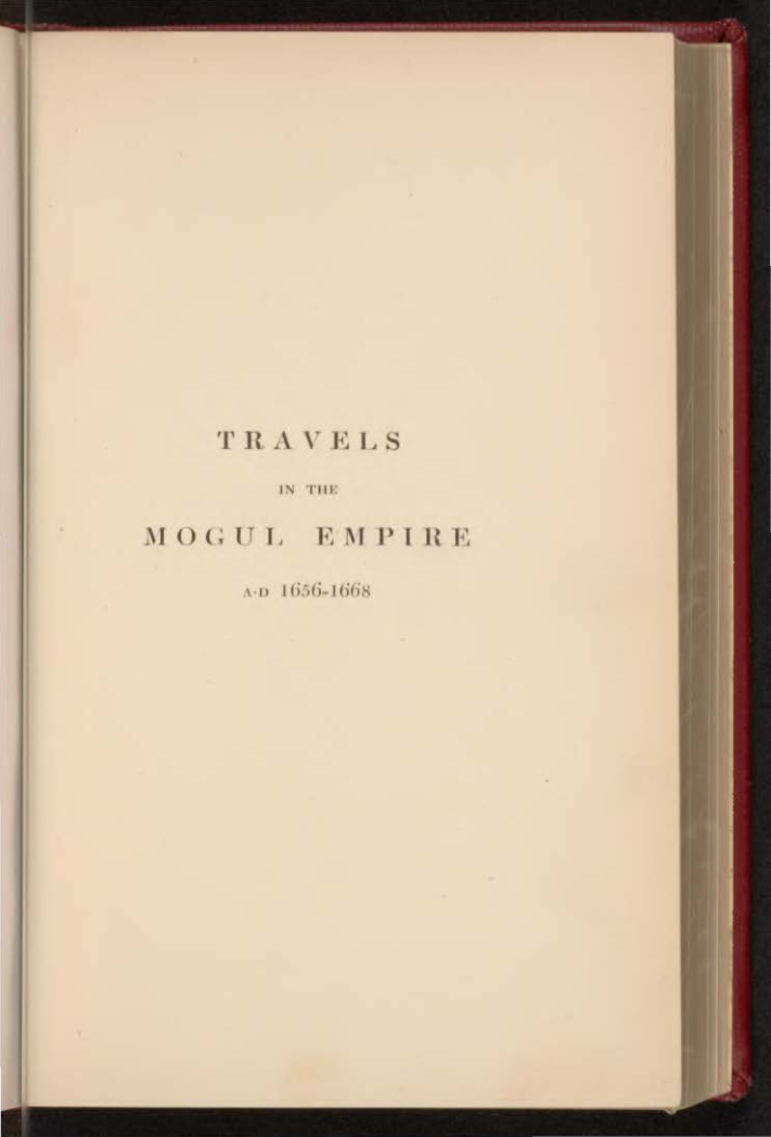 Travels in The Mughal Empire