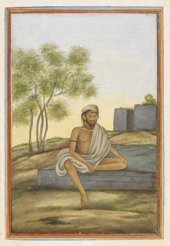 A portrait of Hindu Pandit