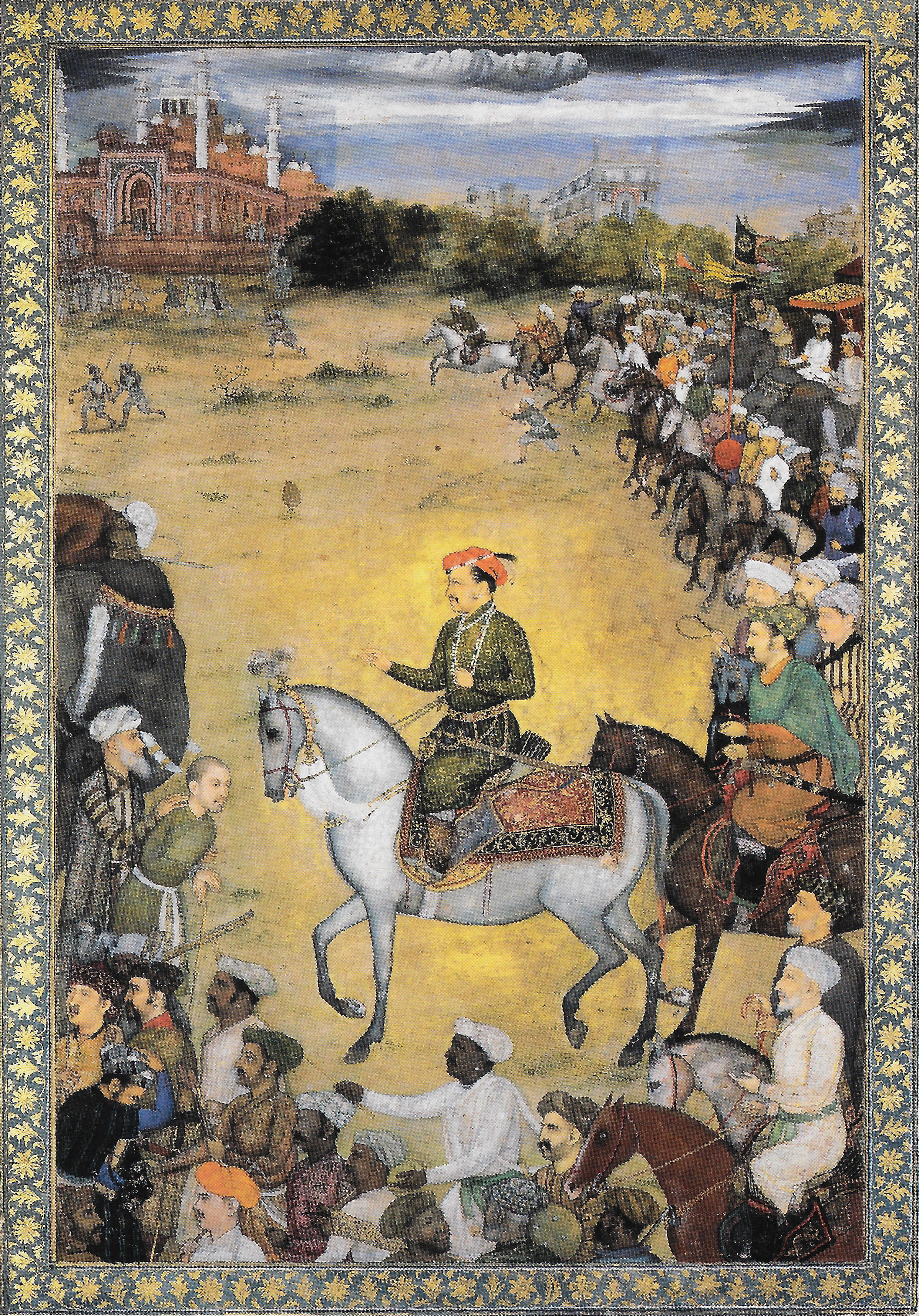 A Rebel is brought to Jahangir outside Akbar's Tomb at Sikandra