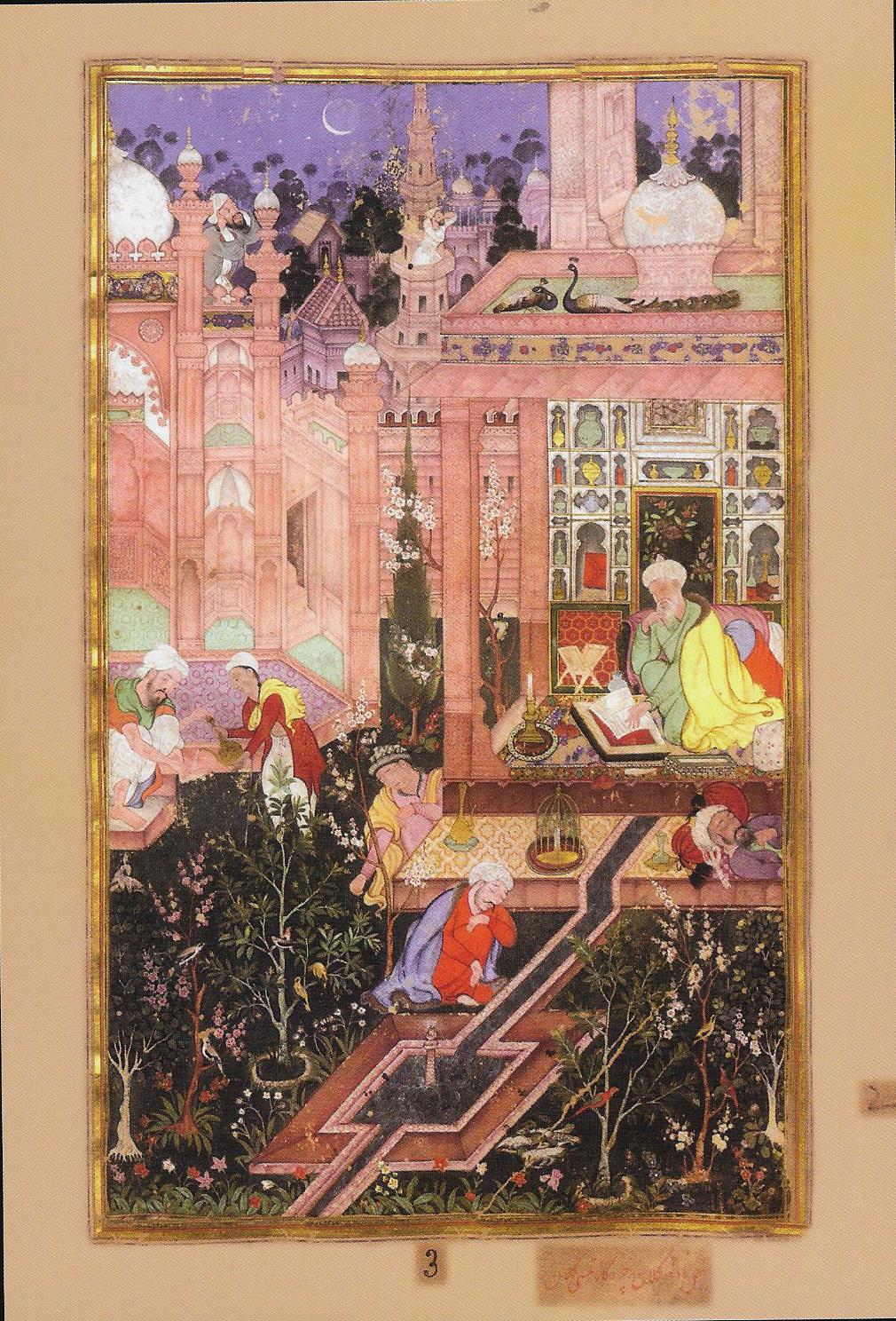 The Muezzin calls the faithful to prayer