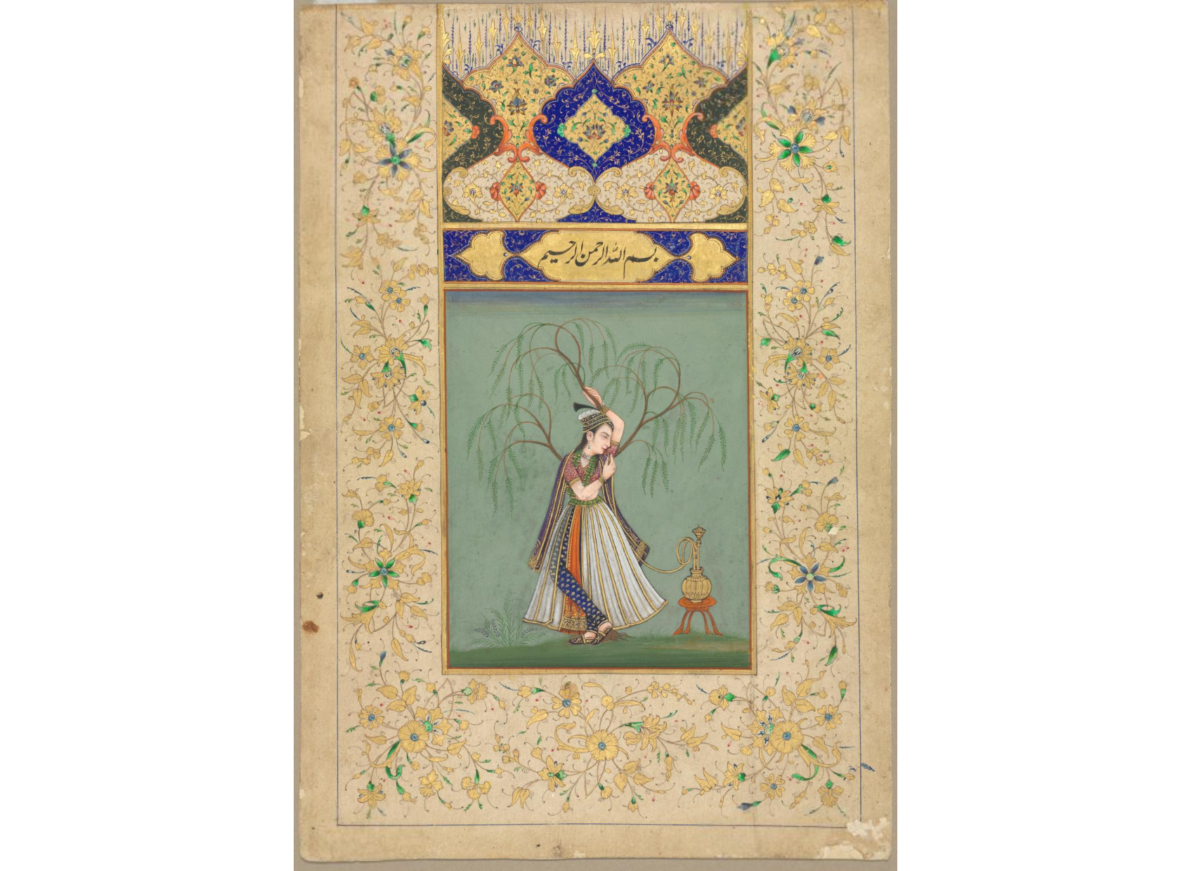 Princess Smoking a Hookah (as Salabhanjika)