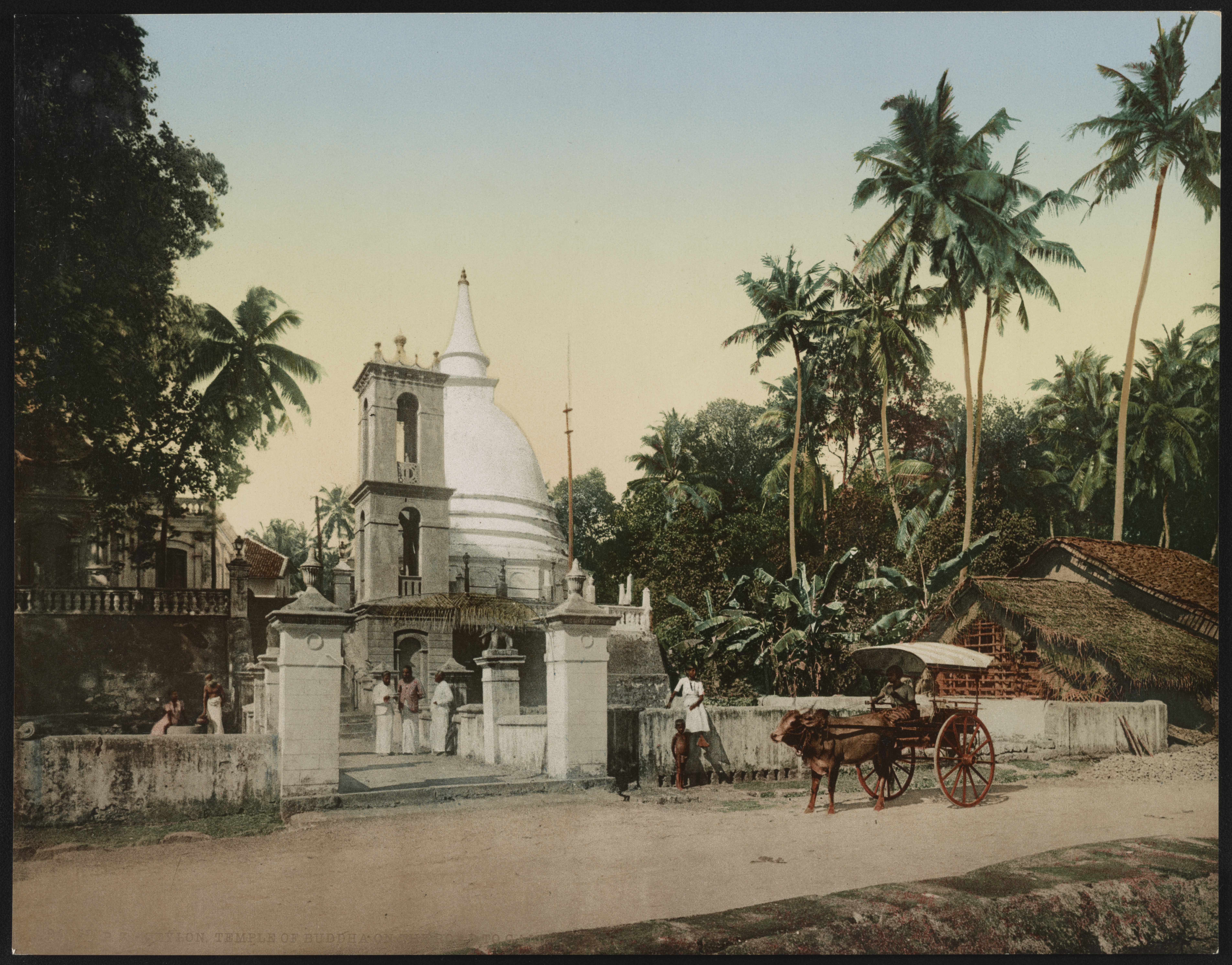 Ceylon. Temple of Buddha on the Road to Gall