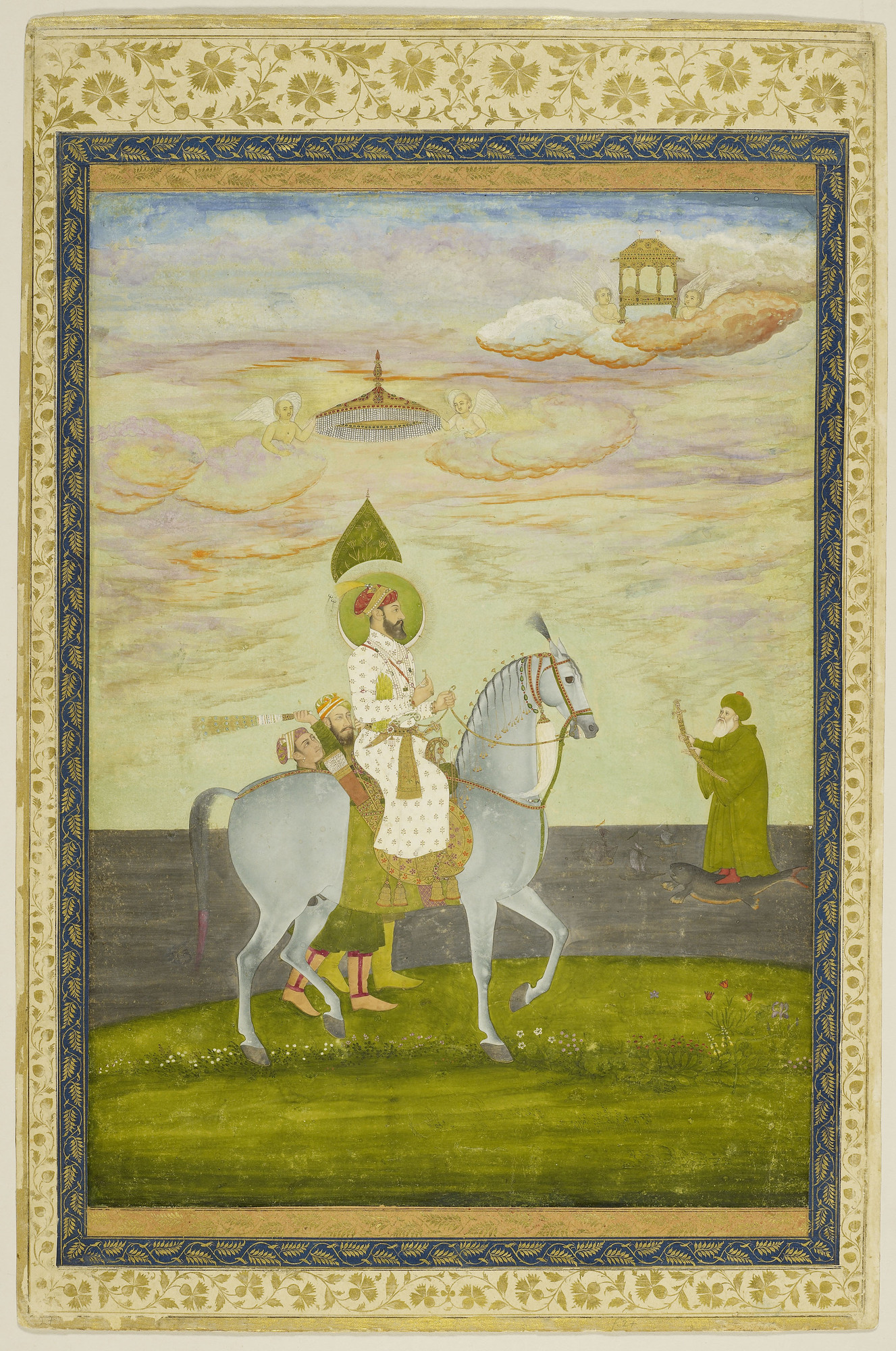 Equestrian portrait of Bahadur Shah. c.1516-1712
