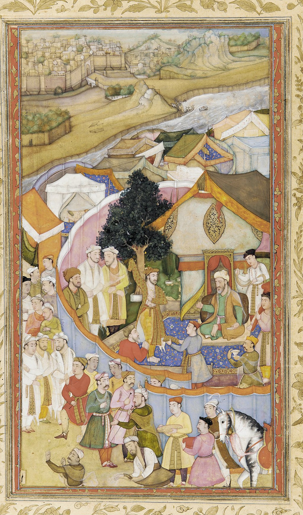 After the defat of  Daud Khan  in the battle of Tukaroi – Daud Khan Receives a Kaftan from Munim Khan -3 March 1575