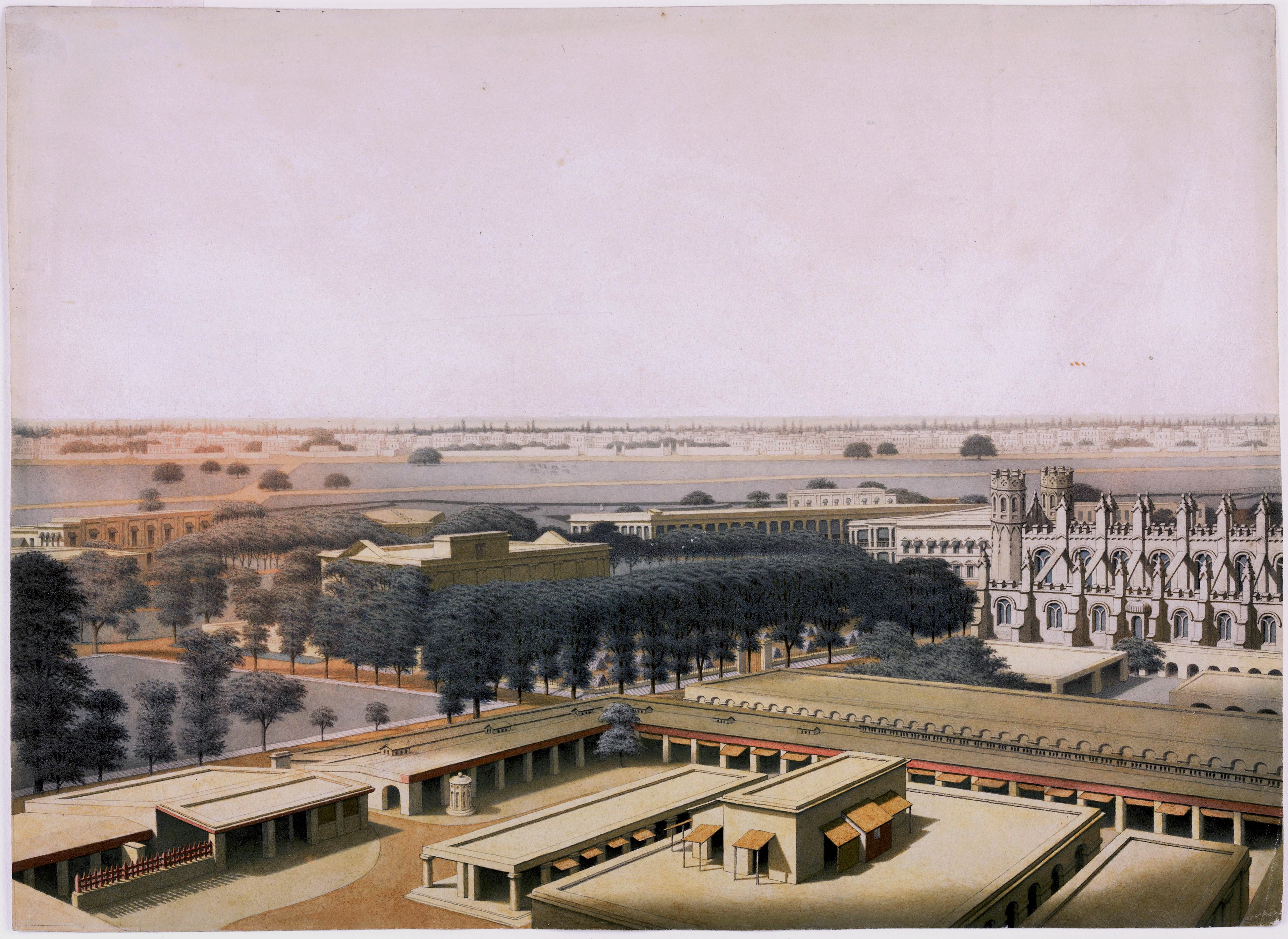 Fort William, A view from the inside, c. 1828