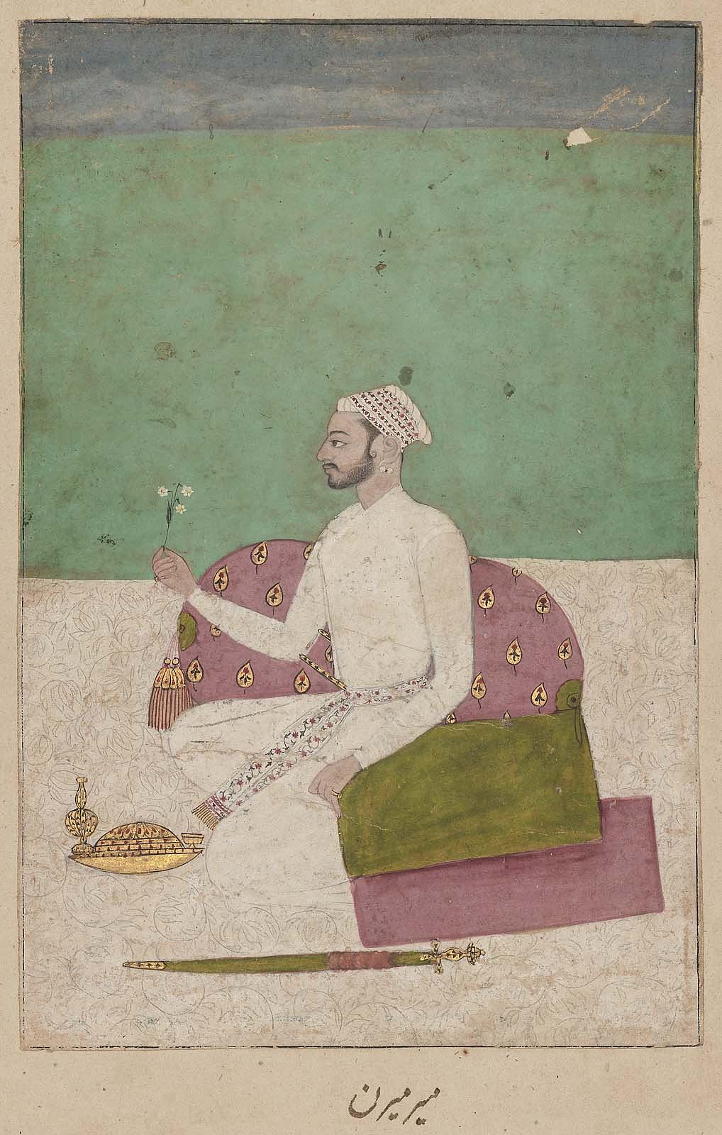 Portrait of Mir Miran Seated on a Terrace