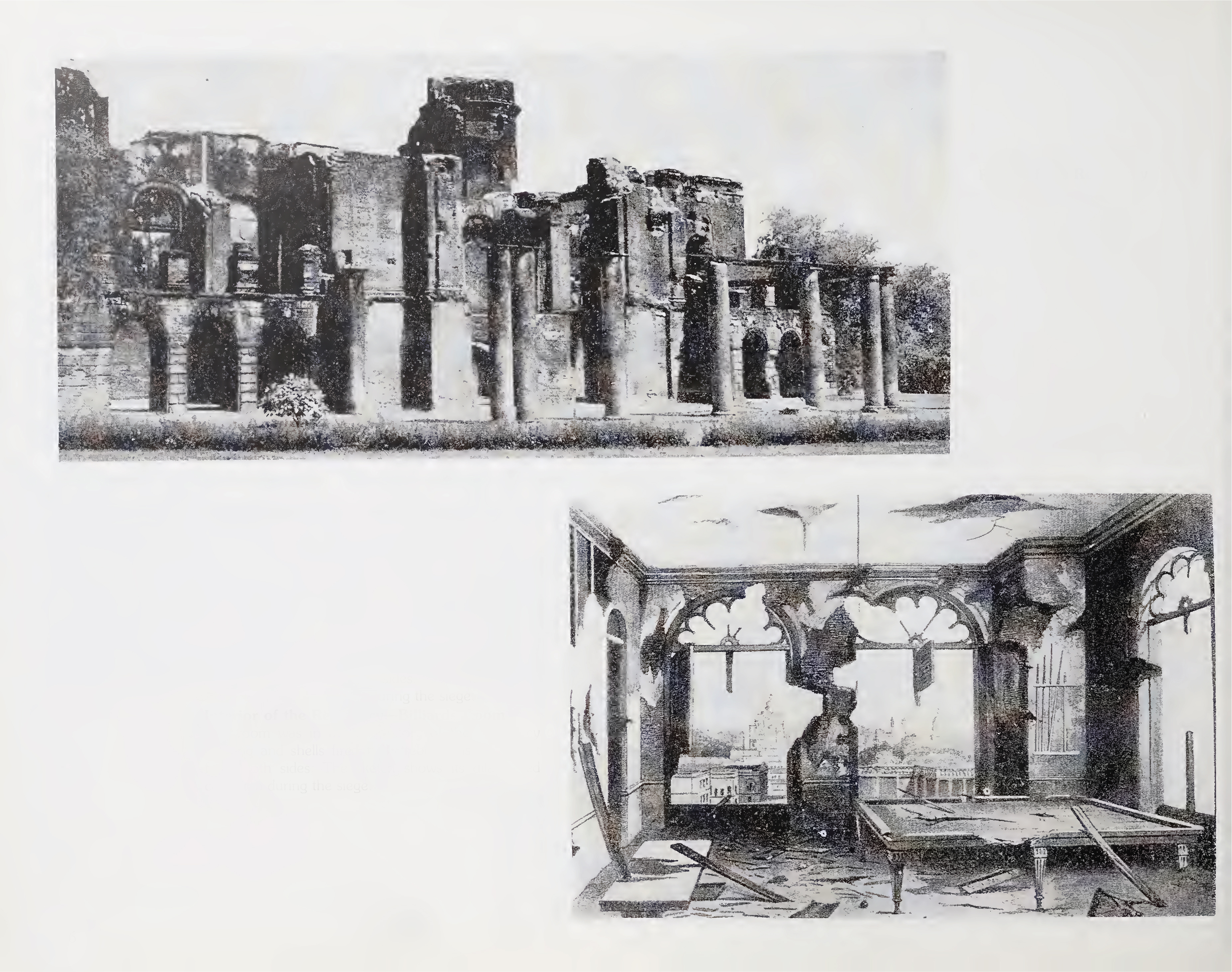 Ruins of the Residency & Interior of the Residency—Billiards Room