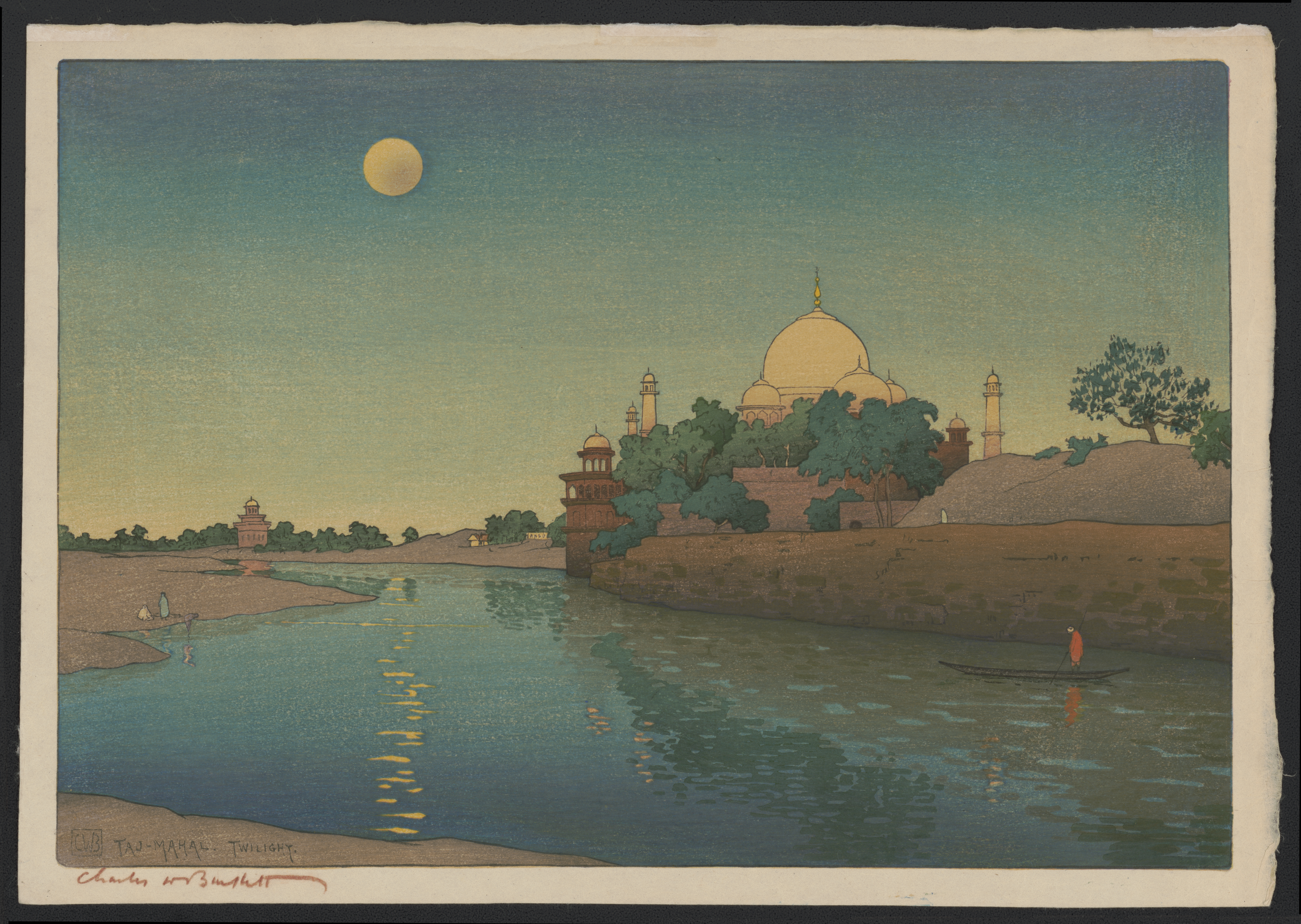 Taj-Mahal, twilight / CWB [monogram] ; Charles W. Bartlett.