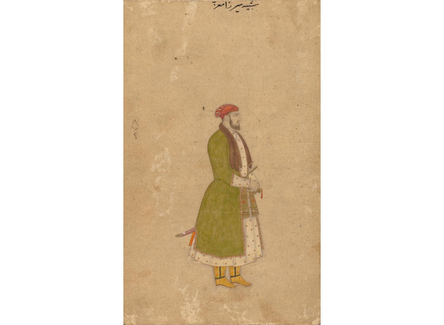 Portrait of the Sultan Muiz ud-din Muhammad Mirza, Young (Emperor Jahandar Shah Bahadur)
